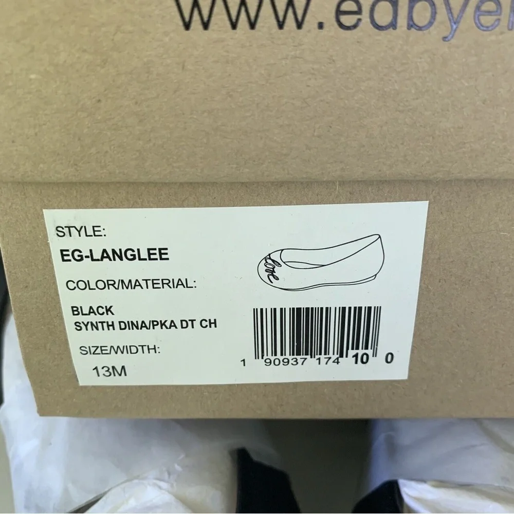 ❄️ ED by Ellen Degeneres | Langley Ballet Flat Vegan Black Girls Various Sizes